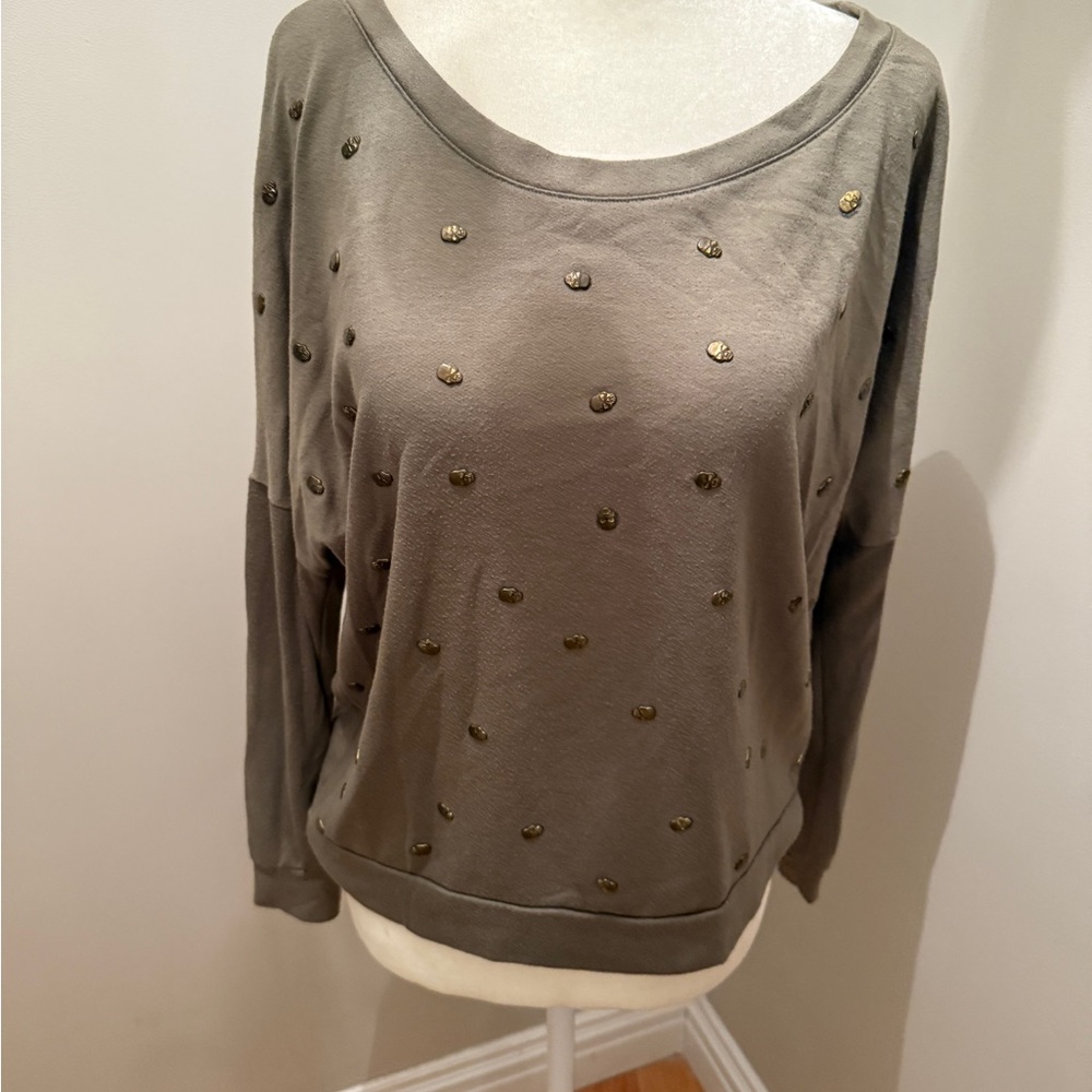 Vintage Havana Charcoal Knit Top
